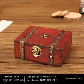 Retro Storage Wooden Ornament Storage Box