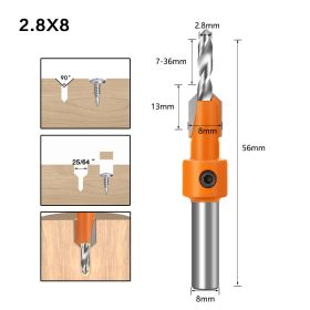 Alloy Head Screw Step Drill Wood Self-tapping Screw Installation