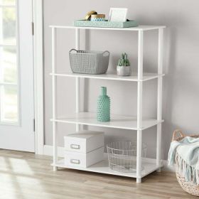 No Tools 4-Shelf Storage Bookcase